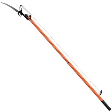 DEUBAŽ Scie télescopique 2en1 hauteur de travail max. 4m corde tirage sécateur coupe-branches arbre scie ŕ élaguer jardinage outil