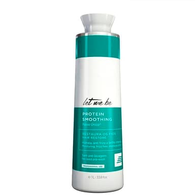 Let Me Be - Lissage Protéiné, Expert brésilien en une seule étape, Professionnel à domicile, Longue durée avec Kératine, Cheveux 100% Lisses, Bio et Sans Formol (1L)