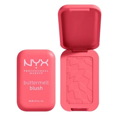 NYX PROFESSIONAL MAKEUP - Blush en Poudre, enrichi en beurre de mangue, beurre d'amande & beure de karité - Texture Fondante - Formule Vegan - Buttermelt Blush, Teinte : U Know Butta