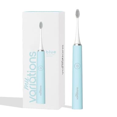 My Variations ® - Brosse à Dents Électrique - Technologie Sonique - 1 Mois d'Autonomie - 5 Modes de Brossage - Minuteur de 2 Min Intégré - Recommandé par les Dentistes - Chargement USB-C - Bleue