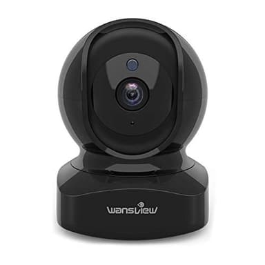 wansview Caméra de Surveillance Wi-FI, 2K Caméra IP Intérieur FHD avec Alerte instantanée, Audio Bidirectionnel et Vision Nocturne pour Surveillance de Animal de Compagnie/Bébé - Q5 Noire