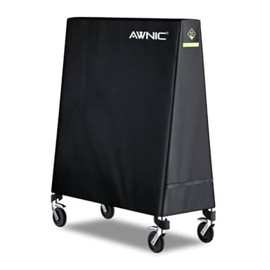 Awnic Housse Table de Ping Pong Exterieur, Housse de Protection Pour Table de Tennis de Table 420D Résistant aux déchirures Imperméable Coupe-vent Résistant aux UV 165 x (25/70) x 170 cm
