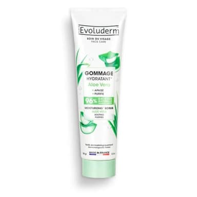 Evoluderm - Gommage Doux à l'Extrait d'Aloe Vera - 150 ml - Fabrication Française