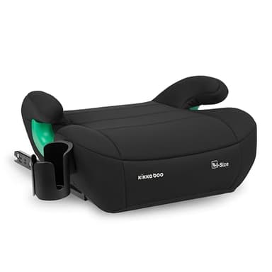 KikkaBoo Rehausseur Voiture Enfant ISOFIX i-POP, i-Size 125-150 cm, Groupe 3, 7-12 Ans, 22-36 kg, Siège Auto, Noir