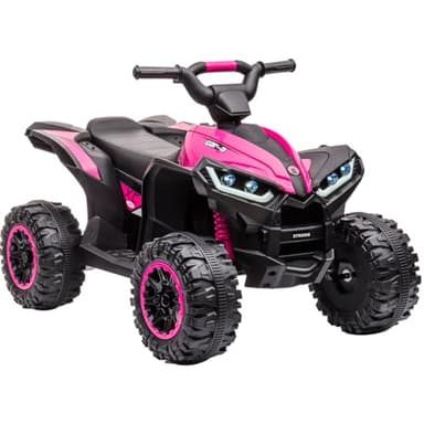 Garvee Quad Électrique Enfant 12V, Voiture Électrique pour Enfants avec LED Et Musique, 2 Vitesses 3-6 km/h, Klaxon, ATV pour Enfants 3+ Ans 83x 53x 56 cm