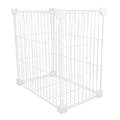 UTHCLO Panier de Rangement Vertical pour Congélateur 1 Compartiment 30X19X30 CM en Fil Métallique Résistant au Froid Fond Plein Transparent pour Fruits Collations et Organisation la