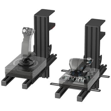 Lot de 2 Supports de Table pour joysticks Logitech, Thrustmaster et VKB Hotas – Compatible avec X52/X52 Pro/X56/X56 Rhino et Plus Encore