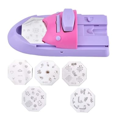 Generic Imprimante à Ongles DIY, Appareils Robustes pour Nail Art à Domicile pour Débutants, Conception D'ongles