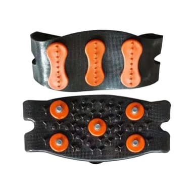 Crampons Anti-Dérapants - Lot de 2, Anti-dérapants avec Bretelles Réglables,Crampons pour Chaussures,pour Hommes Femmes Randonnée Hivernale Alpinisme Escalade Pêche Course à Pied