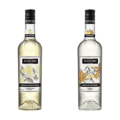 LIQUEUR DE FLEUR DE SUREAU VEDRENNE 20% - 70 cl & Liqueur de Gingembre 25% 70CL