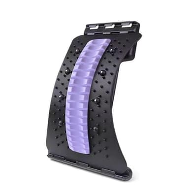 Planche de soutien lombaire multifonction - Correction de posture, étirement du dos et masseur pour soulager le cou/la colonne vertébrale, design portable avec thérapie magnétique et points