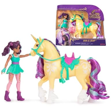 Unicorn Academy - L'Ecole des Licornes - Licorne Leaf + Poupée Ava - Licorne, Poupée Et Accessoires À Collectionner - Jouets Inspirés De La Série L'Ecole des Licornes - Jouet Enfant 4 Ans et +