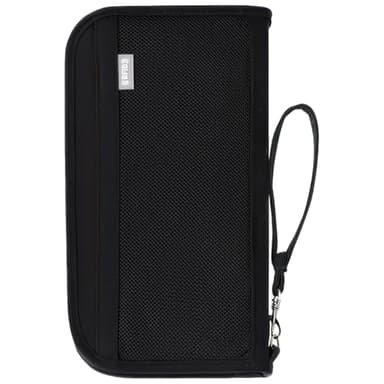 TESSTSY Pochette Passeport Famille avec Blocage RFID, Porte Passeport Voyage Famille, Portefeuilles De Passeports, Porte Document Voyage, pour Éléphone, Passeport, Carte, Document Voyage, Noir
