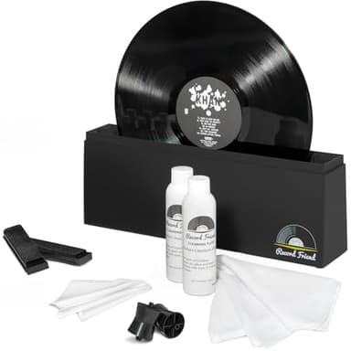 Big Fudge Kit Nettoyage Vinyles - Machine à Laver pour Vinyle avec Solution de Lavage Vinyle, Brosse Intégrée, Rack de Séchage - Nettoyeur a Disque Professionnel