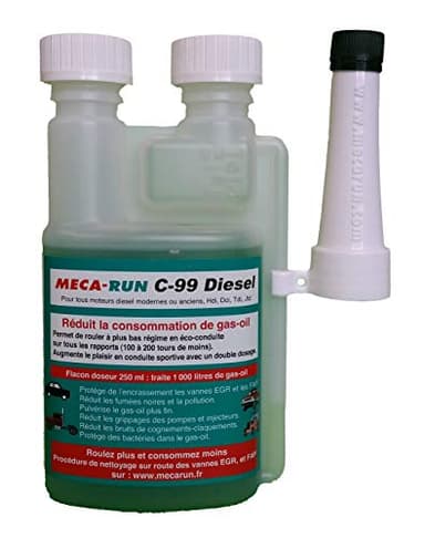 MECA-Run Diesel Additif C99 Diesel 250 ML - Economie de Carburant - Anti-Pollution