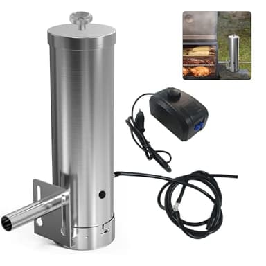 Générateur de Fumée avec Pompe, Générateur de Fumée Froide en Acier Inoxydable 304, Fumoir électrique Portable pour Fumer des Aliments et de la Viande, Générateur de Fumée pour Barbecue