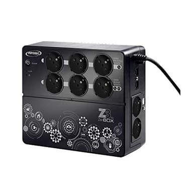 Onduleur Z3 ZenBox EX 700 VA, 4 prises secourues, 4 prises protégées