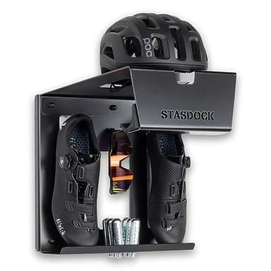 Stasdock Premium Support Mural pour vélo Système de Stockage - pour Race vélos (Happy Black) Porte Bicyclette - Fixation Suspendu sur Le Mur