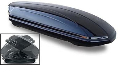 VDP MAA580 Duo Coffre de Toit Noir, Grande contenance de 580 l, Ouverture et Fermeture des Deux côtés