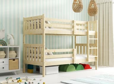 Interbeds Lit superposé Kacper 190x90 Bois de pin, Lattes de Ressort