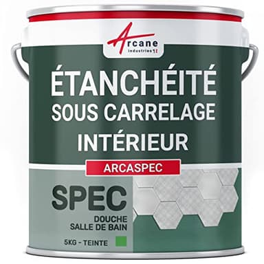 Etancheite sous carrelage, spec douche et salle de bain, cuisine, imperméabilisation placo Arcaspec - 5 kg - ARCANE INDUSTRIES