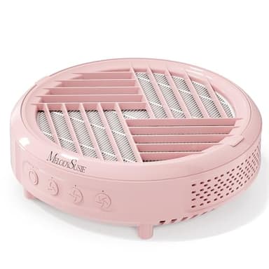 MelodySusie Aspirateur Ongles Professionnelle, HPro Faible Bruit Aspirateur de Table Puissant, Portable Onglerie Materiel Professionnel Kit Manucure Pedicure pour Salon & Maison (Rose)
