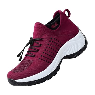 Basket Orthopédique De Marche Confort Souple Femme Chaussures De Travail Respirante Légères Chaussure De Course Sneaker Mode Chaussures De Running Basket Compensee Gym Fitness Jogging Sneakers