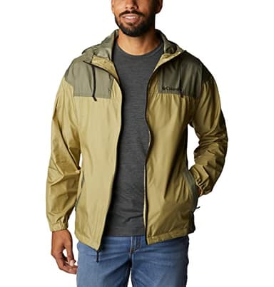 Columbia Men's Flash Challenger Windbreaker, Savory/Stone Green, 5X Big