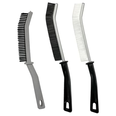 Brosse de Nettoyage Crevasses, Brosse de Nettoyage à Poils Durs, Brosse à Joint Carrelage, Ustensiles de Ménage Multifonctionnelle, pour Éviers, Robinets, Toilettes, Rails de Fenêtre, Groove Gap, 3pcs