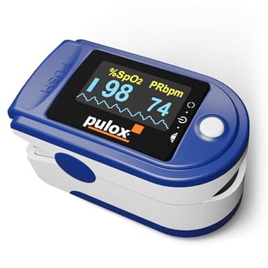 Oxymètre de Doigt Pulox PO-200 Solo - Saturometre professionnel pour mesurer saturation en oxygène, pouls et indice de perfusion