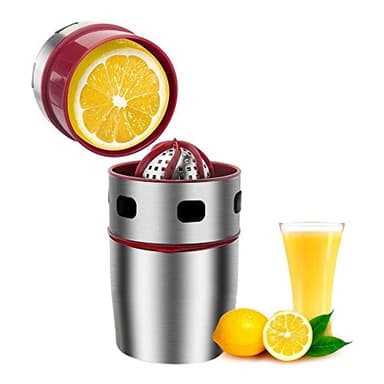 OFKPO Acier Inoxydable Manuel Presse-Agrumes, Presse-Fruits et Presse-Citron, l'Utilisation à Domicile Manuel Centrifugeuse