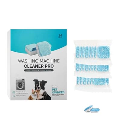 Kolina Nettoyant Machine à Laver, Kolina Nettoyant Machine A Laver Le Linge Tablet,Nettoyants Lave Linge Puissant,Facilement Les RéSidus,La Saleté Et Les Odeurs,Pour à Toutes Les Machines à Laver (24)