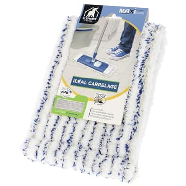 ÉLÉPHANT Maison - Housse de Lavage Carrelages Maxiplan - Très Absorbante - Fibres Allongées en Coton et Microfibre - Idéale pour Grandes Surfaces - Haute Qualité et Efficace