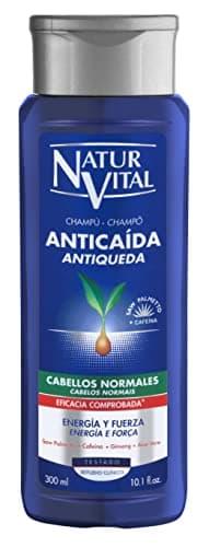 NaturVital - Shampooing anti-chute, sans parabens, colorants et silicones, shampooing naturel pour cheveux normaux, stimule la croissance des cheveux, pour homme et femme, 300 ml