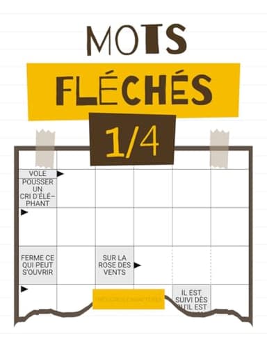 Mot Fléchés Très Gros Caractères: Cahier de mots fléchés très gros caractères | 80 grilles faciles et solutions incluses