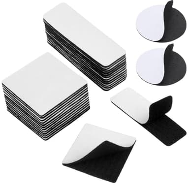 LIANRISES 28Pièces(14 Paires) Scratch Autocollant Double Face Double Face Extra Fort Scratch Autocollant Adhésif Double Face Puissant Bande Scratch Adhésive