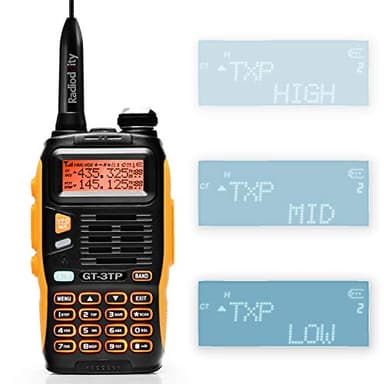 Baofeng GT-3TP Mark III Talkie Walkie Double Bande UHF/VHF 144-146/430-440MHz Tri-Power 8 W/4 W/1 W Radio Bidirectionnelle