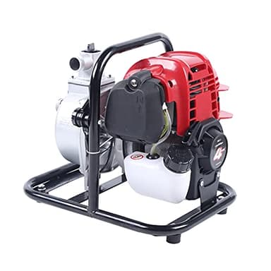 TaNeHaKi Pompe à Eau Essence 4 Temps Pompe De Jardin Essence 8000L/H Motopompe Essence 4 Temps Pompe D'Irrigation De Jardin Essence Pompe à Eau De Drainage Pompe D'Irrigation 1,2KW