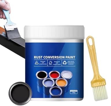 Peinture convertisseur de rouille résistante aux intempéries pour métal, peinture de conversion de rouille, agent d'apprêt multifonction à base d'eau, multicolore, séchage rapide, antirouille,