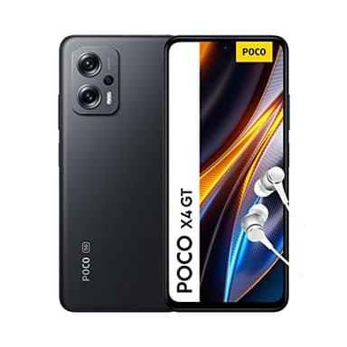 Xiaomi POCO X4 GT 5G - Smartphone 8+256GB, 6.6" 144Hz Écran DynamicSwitch, MediaTek Dimensity 8100, Triple Caméra 64MP, 5080mAh, Charge Turbo 67W, Noir (Version française) Alexa Mains-Libres