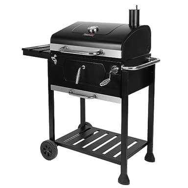 Royal Gourmet Barbecue au charbon de bois - 59 x 42 cm - Noir