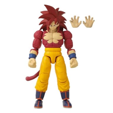 BANDAI - Dragon Ball Daima Super Saiyan 4 Goku - Figurine Dragon Star 17 cm - Goku SSJ4 et Accessoires - Licence Officielle Dragon Ball - Figurine articulée - Jouet Enfant 4 Ans et + - 40737