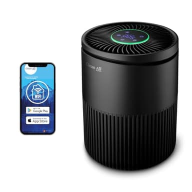 Clean Air Optima - Purificateur d’air HEPA UV et ioniseur intelligent CA-503B Compact Smart - Convient aux pièces jusqu'à 30 m² / 75 m³ - capacité jusqu'à 140m³/h