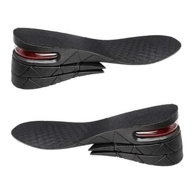 Unisexe Augmenter la Semelle Intérieure, Talonnette Grandissante 3 Couches, Semelles Gel Confortable Semelles Chaussure de Soulève Chaussures Invisible
