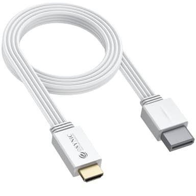 eSynic Câble Convertisseur Wii vers HDMI 120cm HD1080p Adaptateur Wii vers HDMI Prend en Charge Le Mode d'Affichage Wii 720p Compatible avec Wii, Wii U, HDTV, Moniteur Plug and Play - Blanc