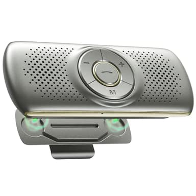 Kit Mains Libres pour Voiture Bluetooth 5.3 Haut-Parleur Micro Intégré avec Clip Support du GPS, Musique Slot Carte TF Reconnexion Automatique, Enceinte Voiture pour Siri&Assistant Google et Appels