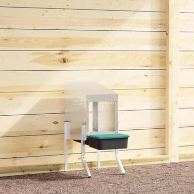 Clapier pour lapins nains, 1 compartiment avec pieds, en acier galvanisé, pour chats, hamsters, lapins, animaux domestiques