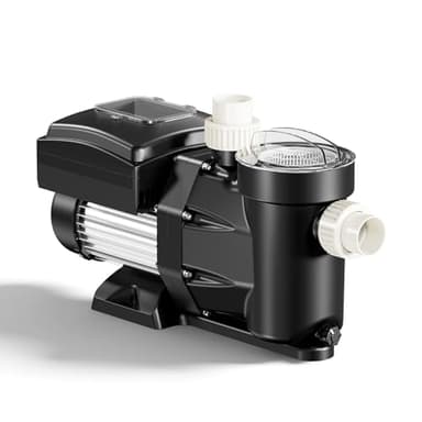 XPOtool Pompe de piscine à vitesse variable 750 W – Débit 21000 l/h – Hauteur refoulement 17 m – Pompe de filtration et de circulation pour Filtre Eau – Pool Whirlpool Bain remous Jardin