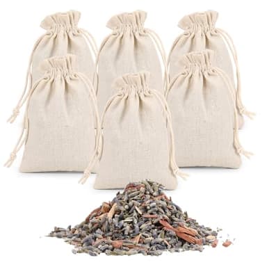 Zanfqvo Sachet Lavande avec Bois de Cedre Anti Mites et de Menthe - 3-en-1 Naturelle | Antimites Vetements Penderie, avec Lavande pour Dormir et se Détendre, pour Tiroirs, Voiture, Valise