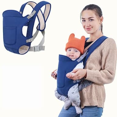 Porte Bebe,Porte Bebe Naissance,Porte Bébé,4-en-1 Physiologique Porte Bébé Naissance avec Support Ergonomique - Mode De Portage Face Au Monde Et Face à Soi, Pour Nouveaux Nés Et Bébés de 15kg
